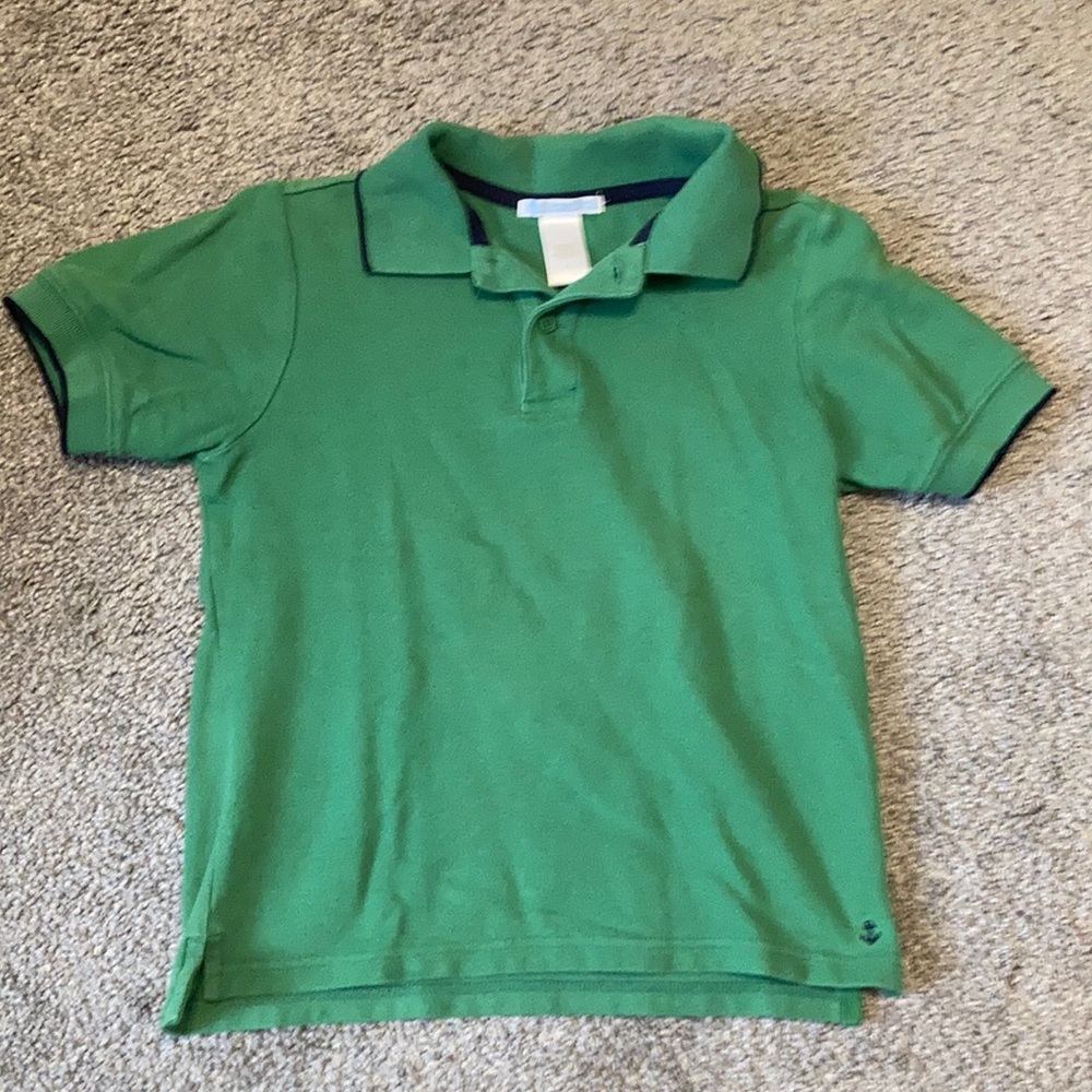 Janie and Jack Boys Polo. Size 6. Green
